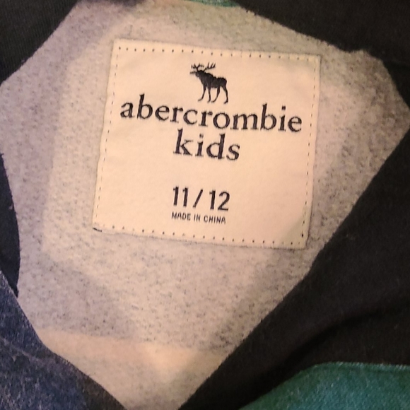 Boy's Abercrombie Kids Striped Hoodie 11/12 - Picture 4 of 4